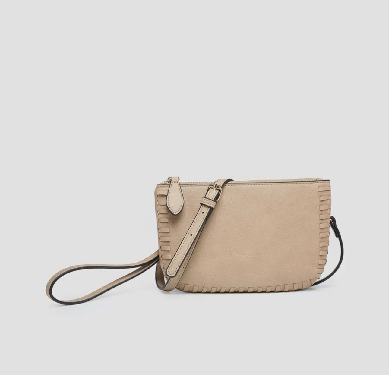 Bonnie Vegan Whipstitch Clutch/Crossbody