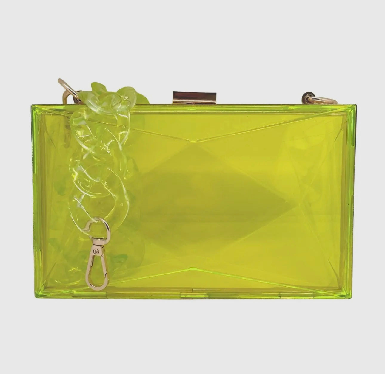 Marilyn Faceted Acrylic Clutch