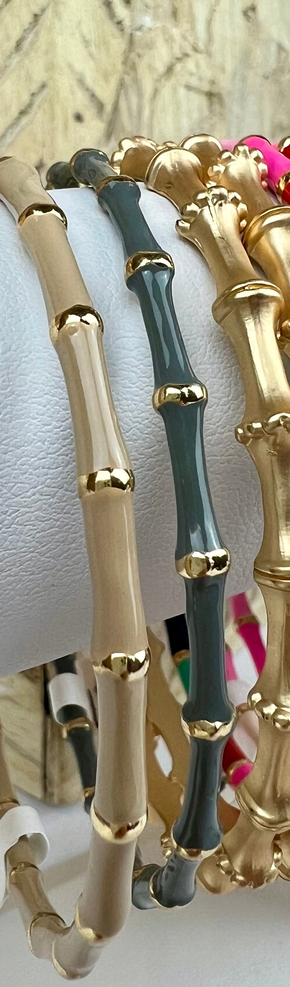 Bamboo Style Hoop Earrings
