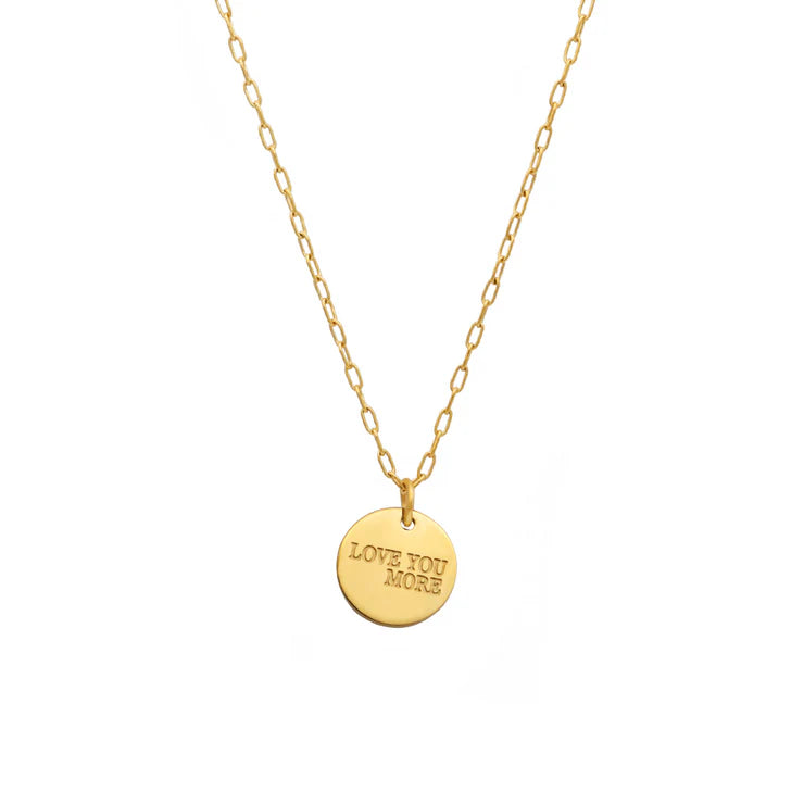Love You More Coin Necklace