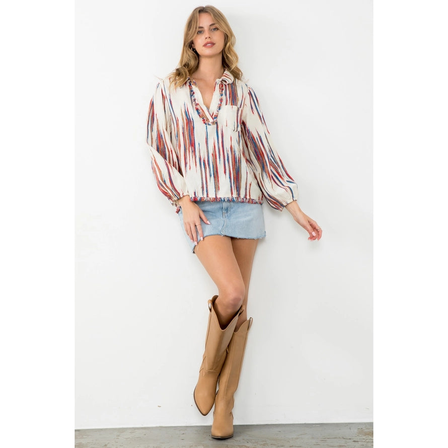 Long Sleeve Boho Top