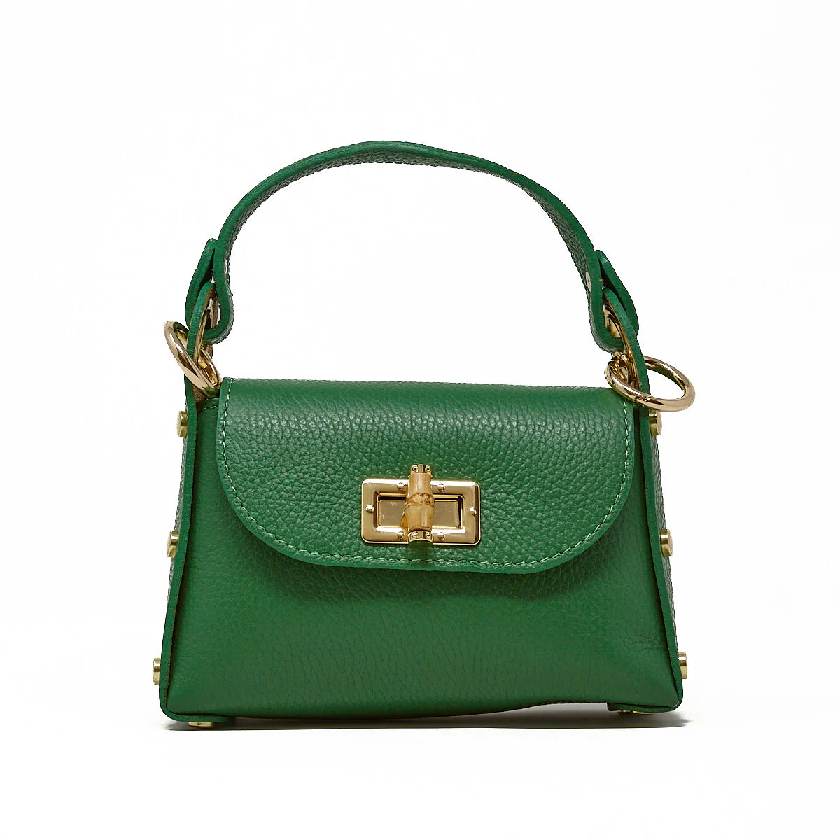 Leather Bag w Bamboo