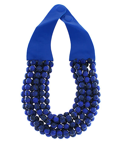 Multi Strand Faceted Bead Necklace