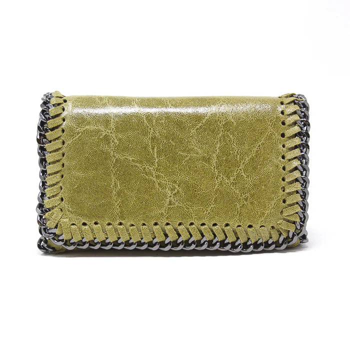 Leather Crossbody Clutch