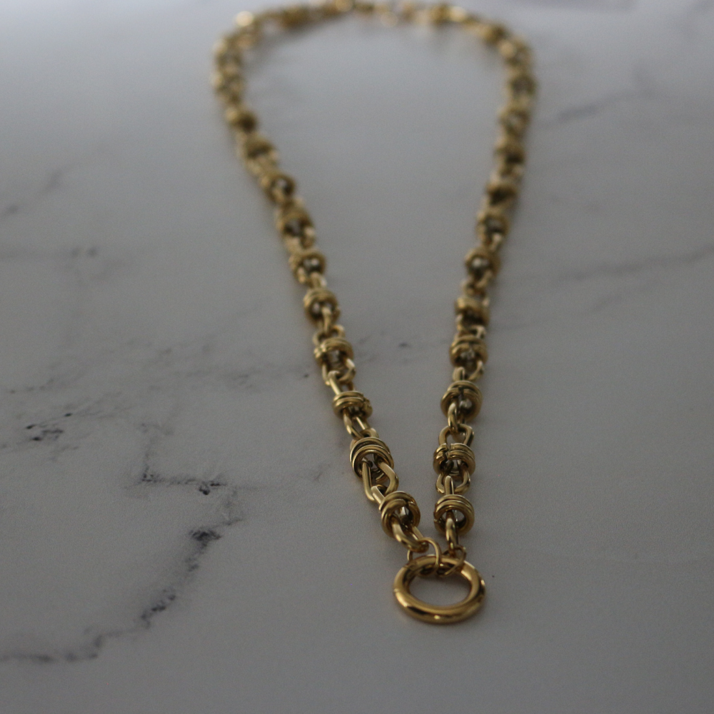 Bramble Chain 14K Gold Water Resistant Non Tarnish