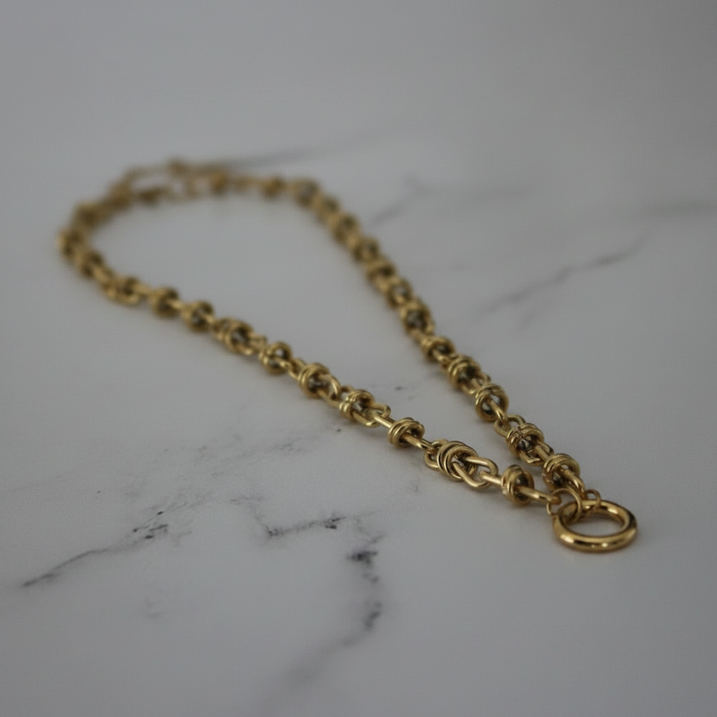Bramble Chain 14K Gold Water Resistant Non Tarnish