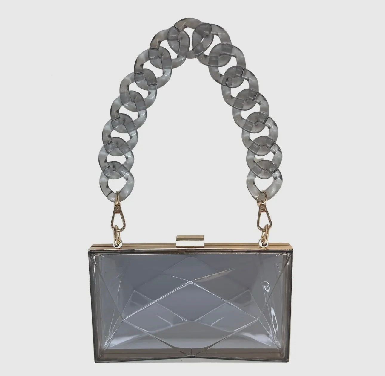Marilyn Faceted Acrylic Clutch
