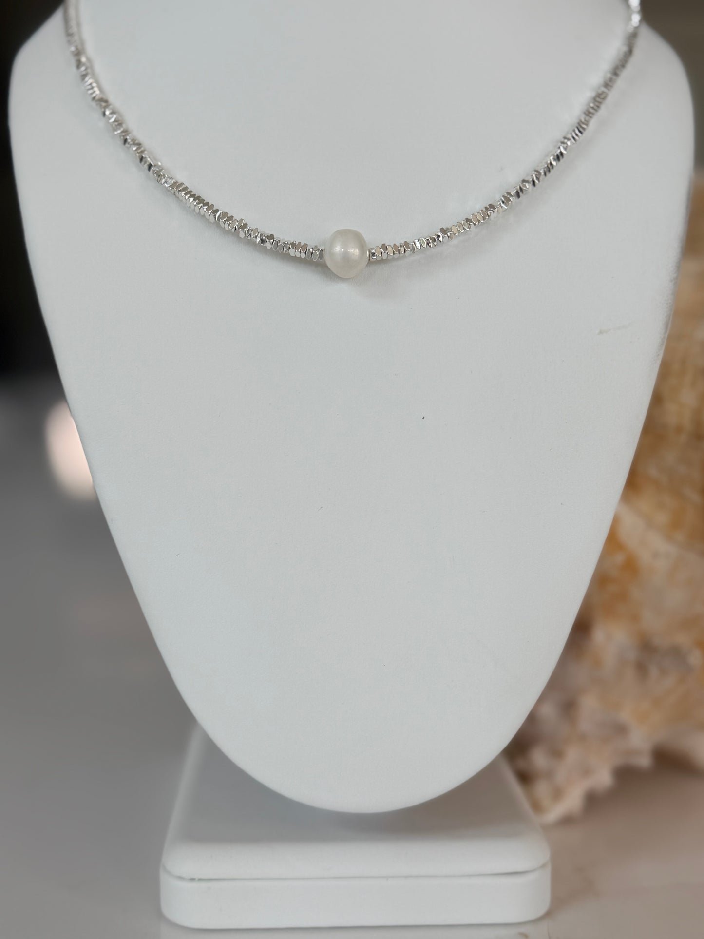 Stacked Bar w Pearl Necklace