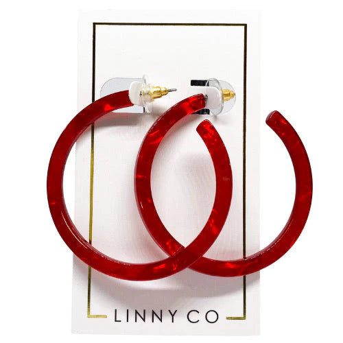 Holly Medium Acrylic Hoop