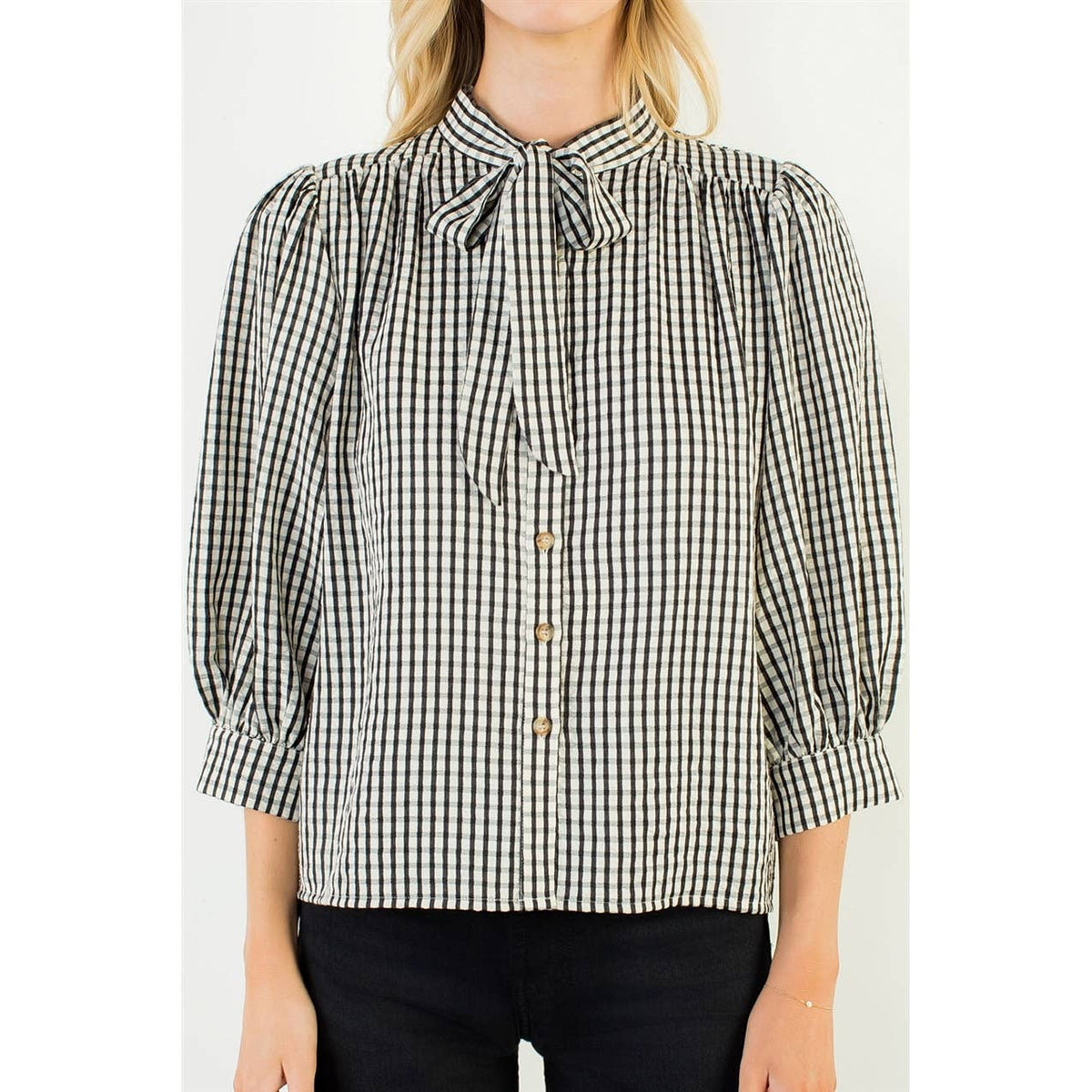 Gingham Button Up Shirt