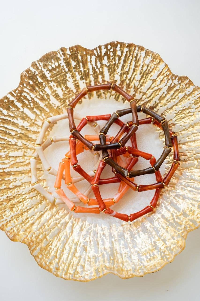 Lucy - Bamboo Acrylic Bracelet