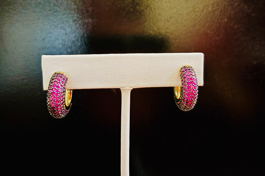 Crystal Huggie Style Earring