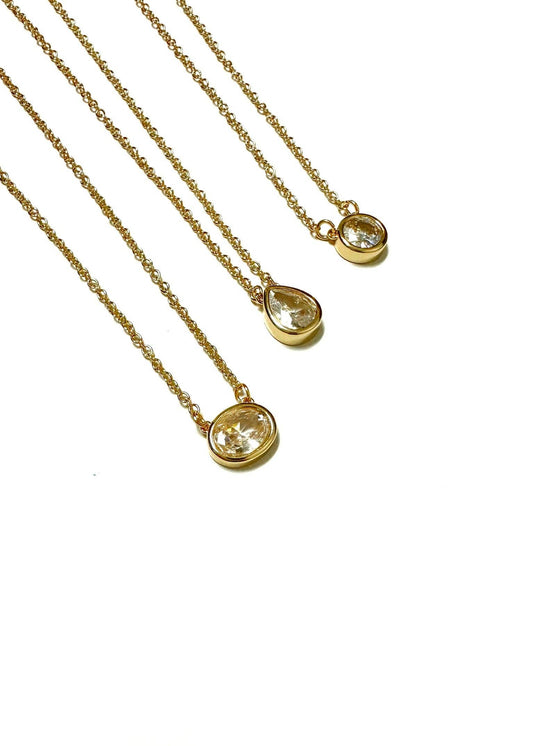 Marilou Stainless Steel Adjustable Pendant Necklace