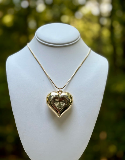 XL Gold Heart Necklace