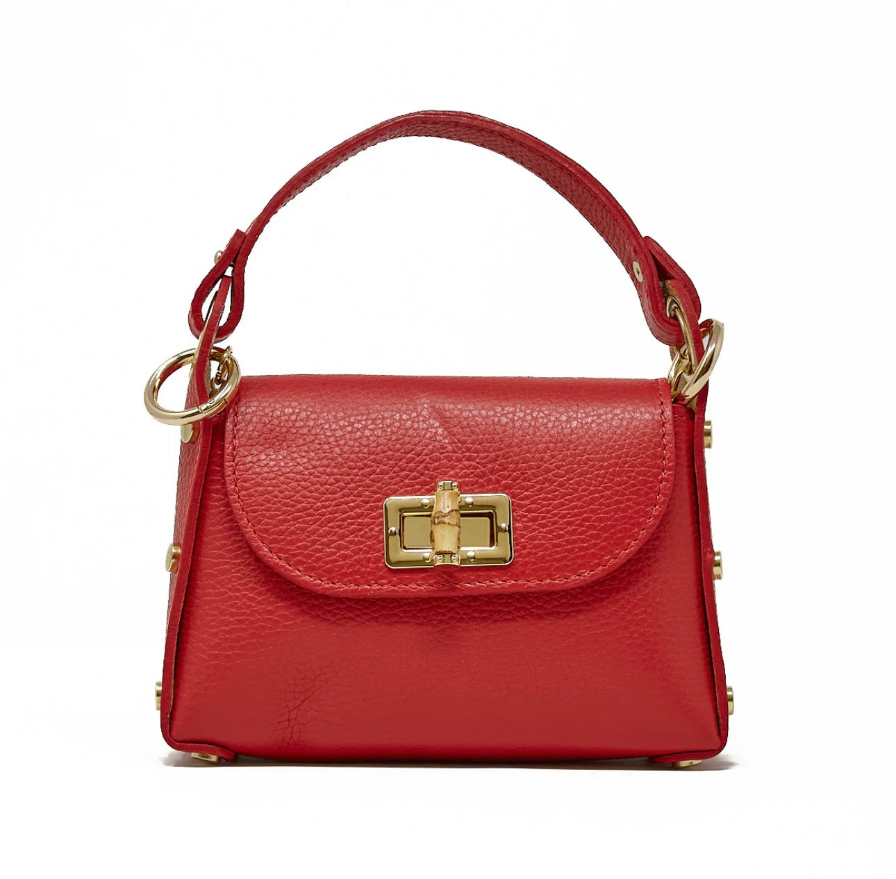 Leather Bag w Bamboo