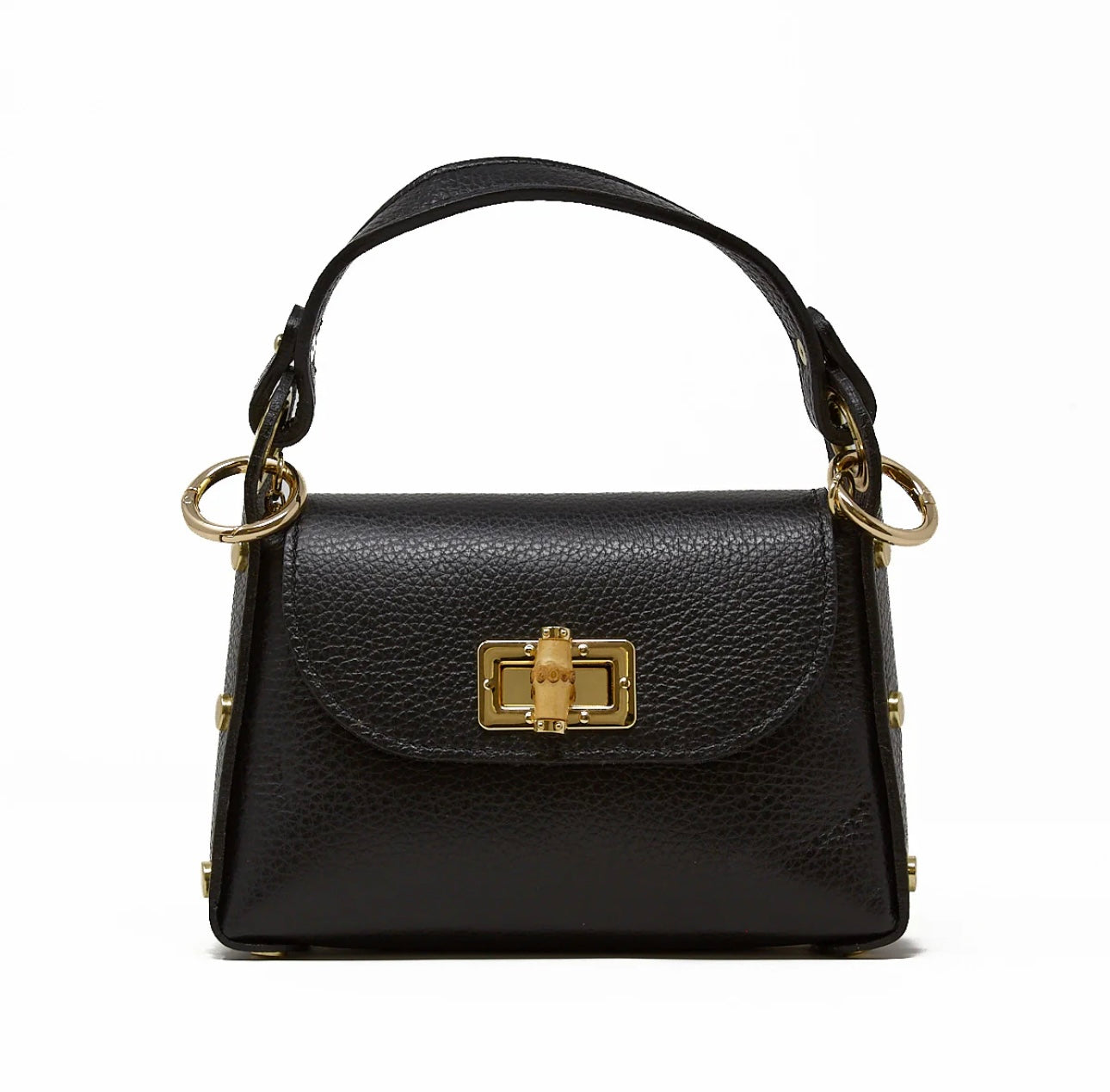 Leather Bag w Bamboo