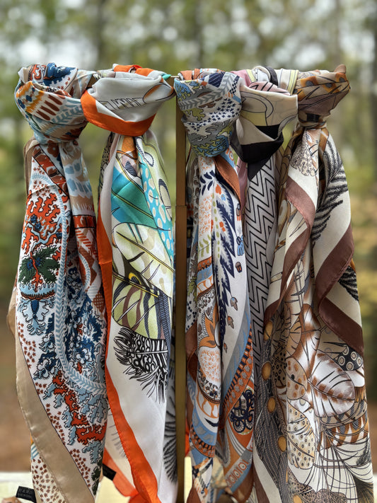 Assorted Silk Blend Scarves