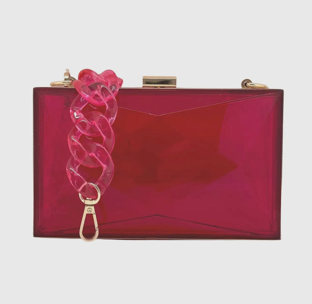 Marilyn Faceted Acrylic Clutch