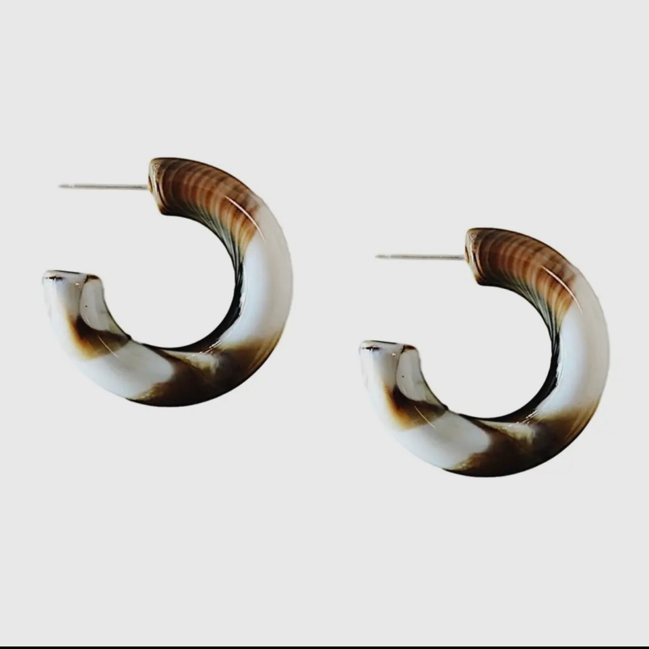 Chunky Lucite Hoop