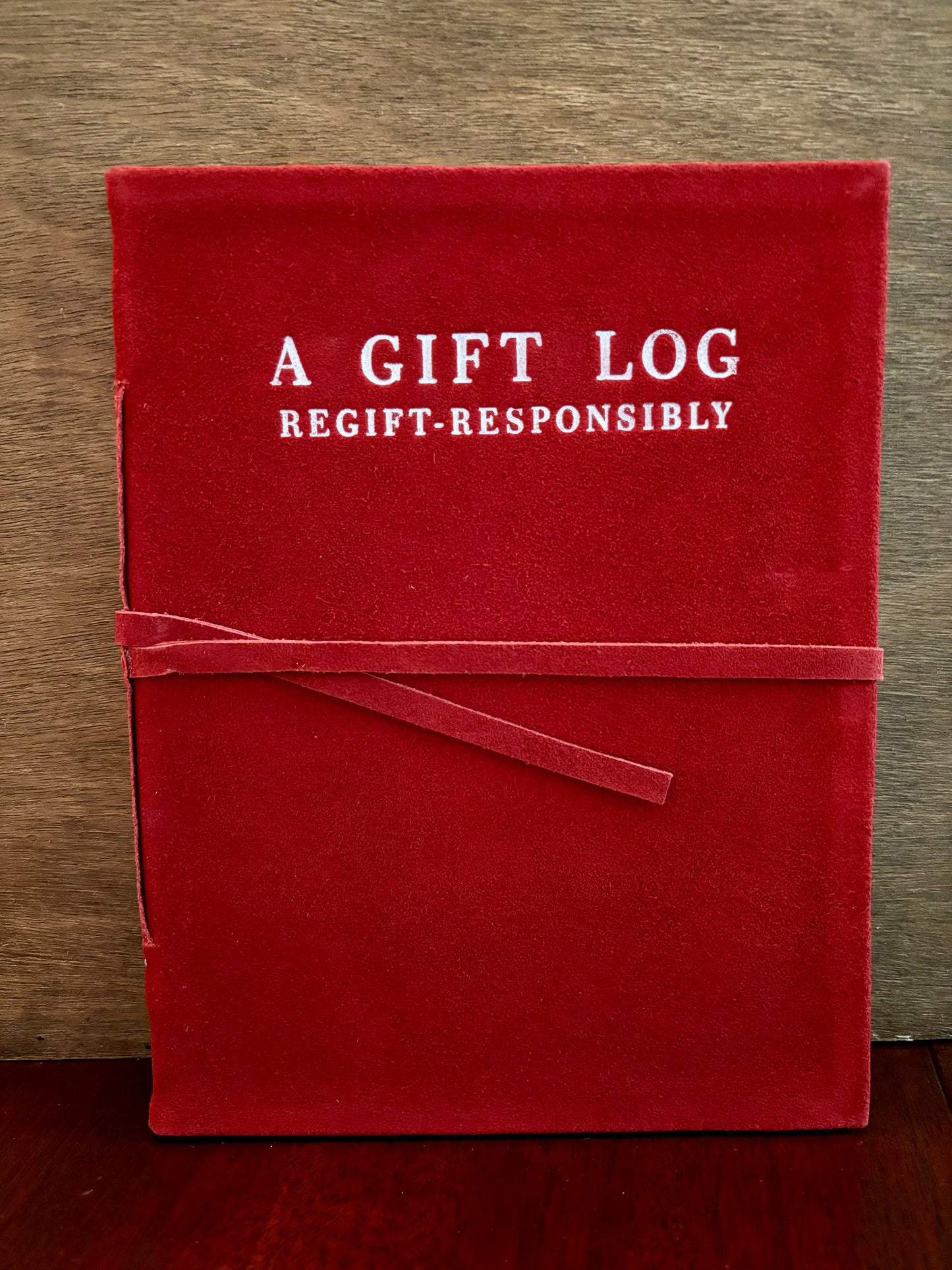 Red Suede Journal