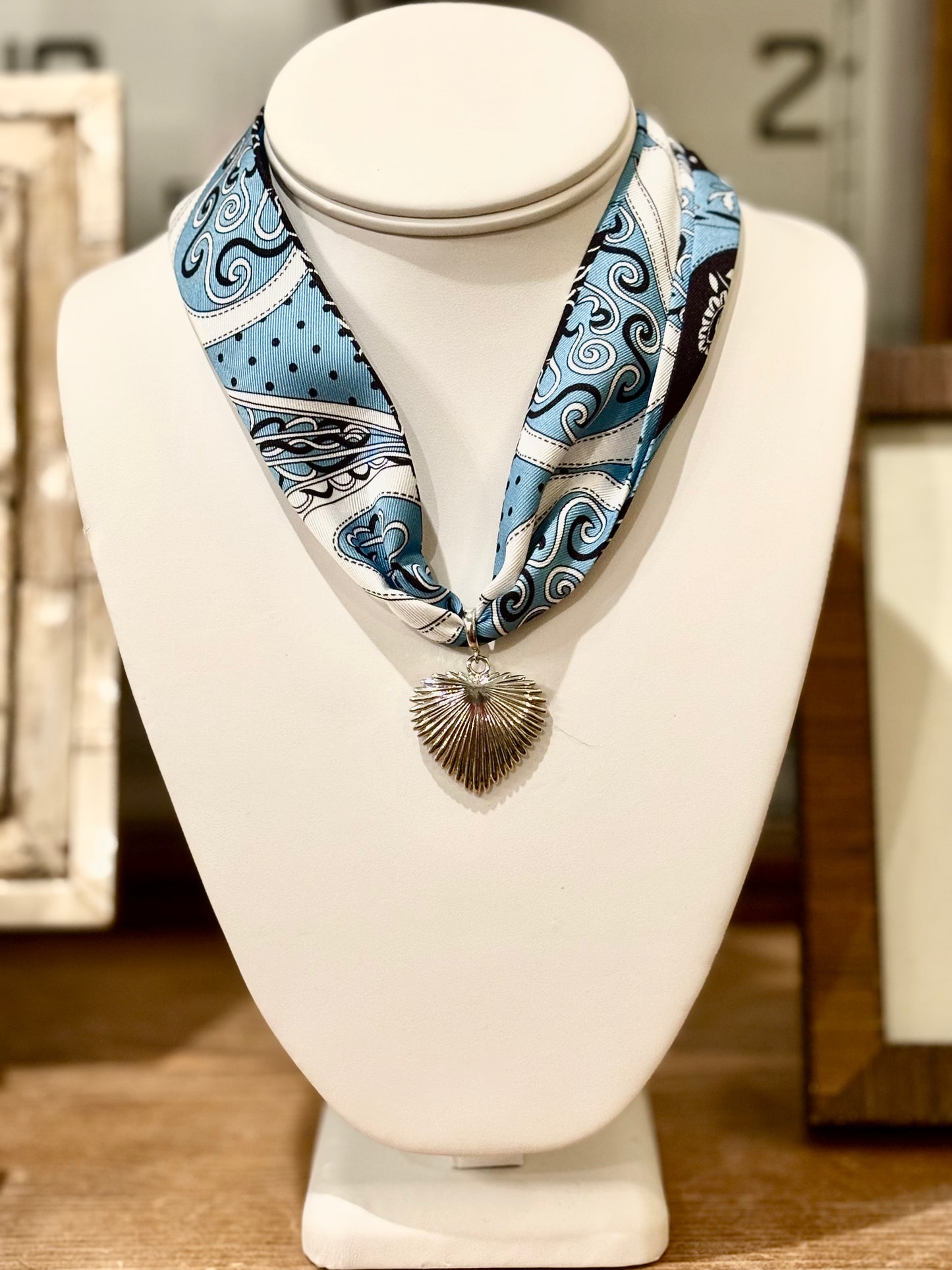Fluted Heart Charm