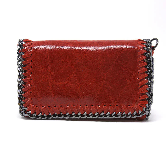 Leather Crossbody Clutch