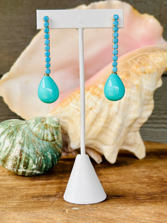 Turquoise Swingy Earrings