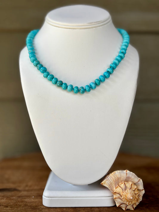 Genuine Turquoise Choker Candy Necklace