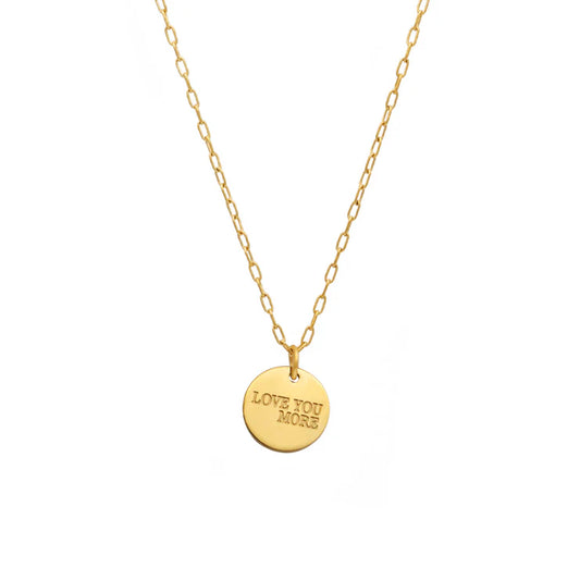Love You More Coin Necklace
