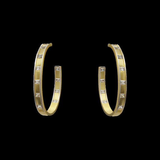 Gold Matte Hoop w Czs