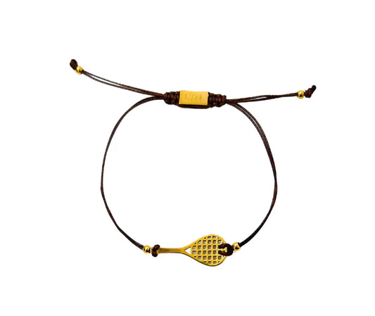Tennis Racquet Corded Bracelet