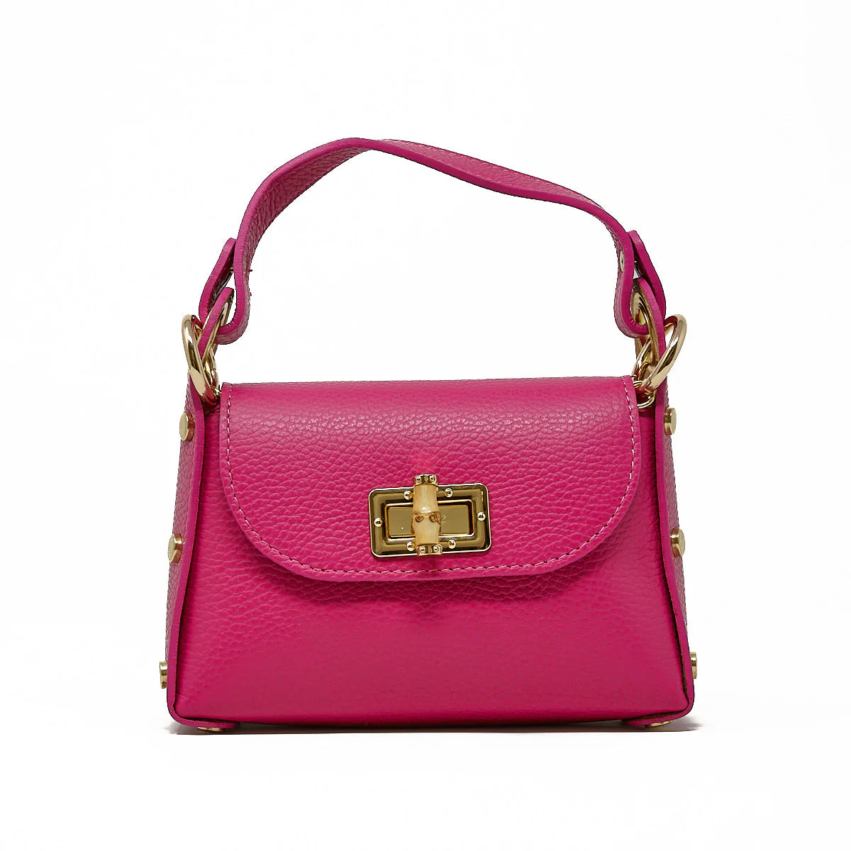 Leather Bag w Bamboo