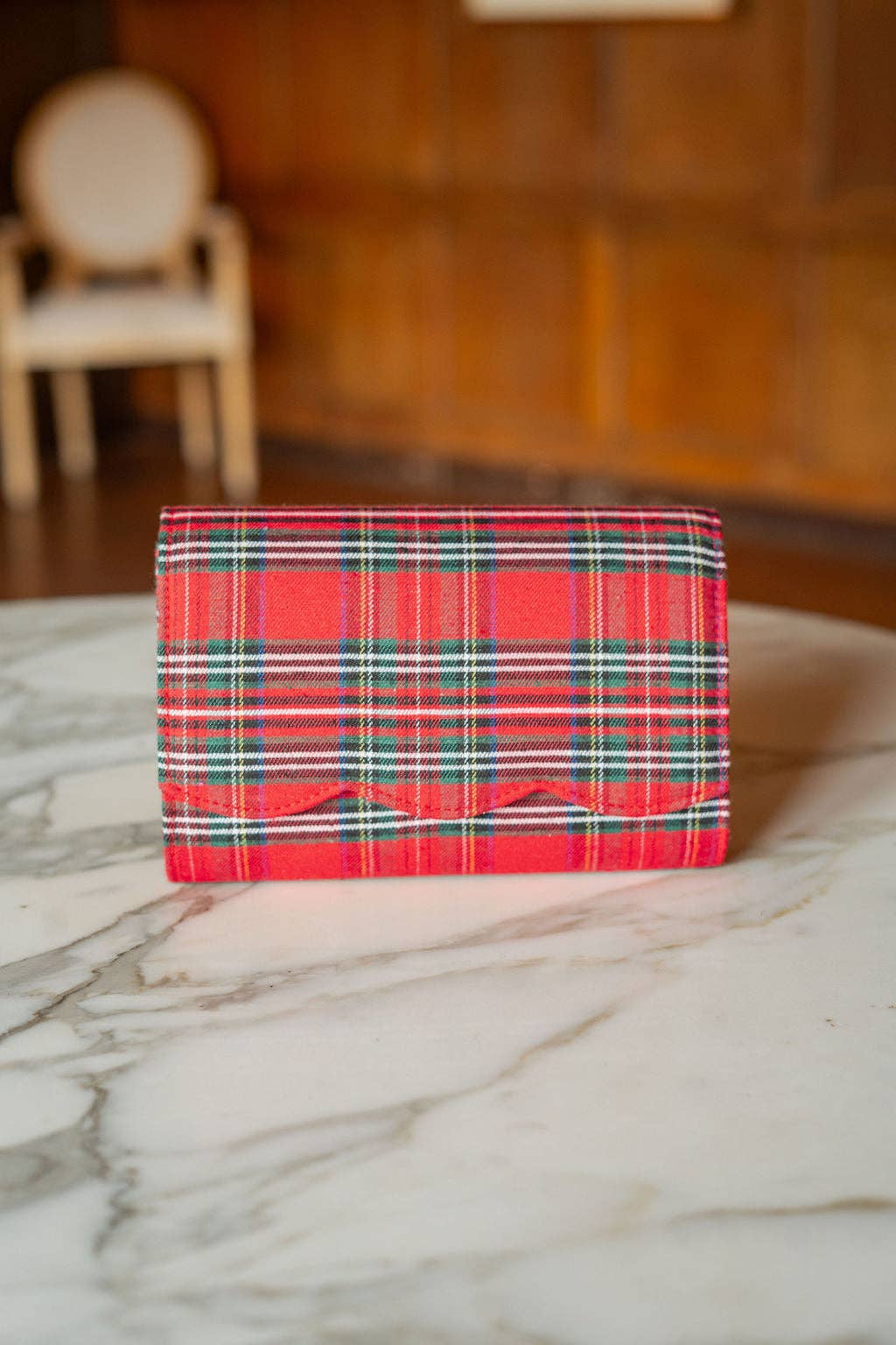Ruby Scalloped - Red Plaid WS