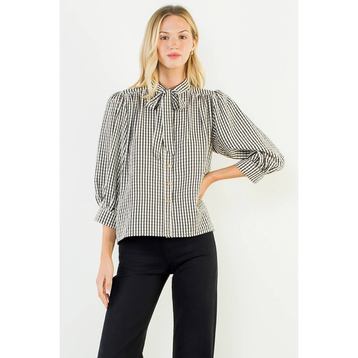 Gingham Button Up Shirt