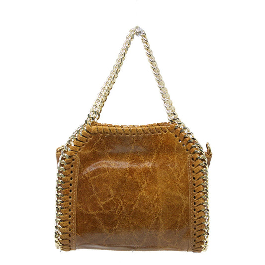 Square Leather Handbag w Crossbody