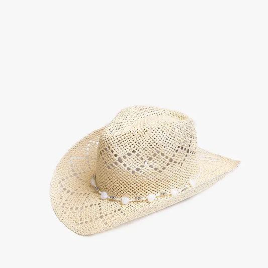 Western Hat w Beaded Band