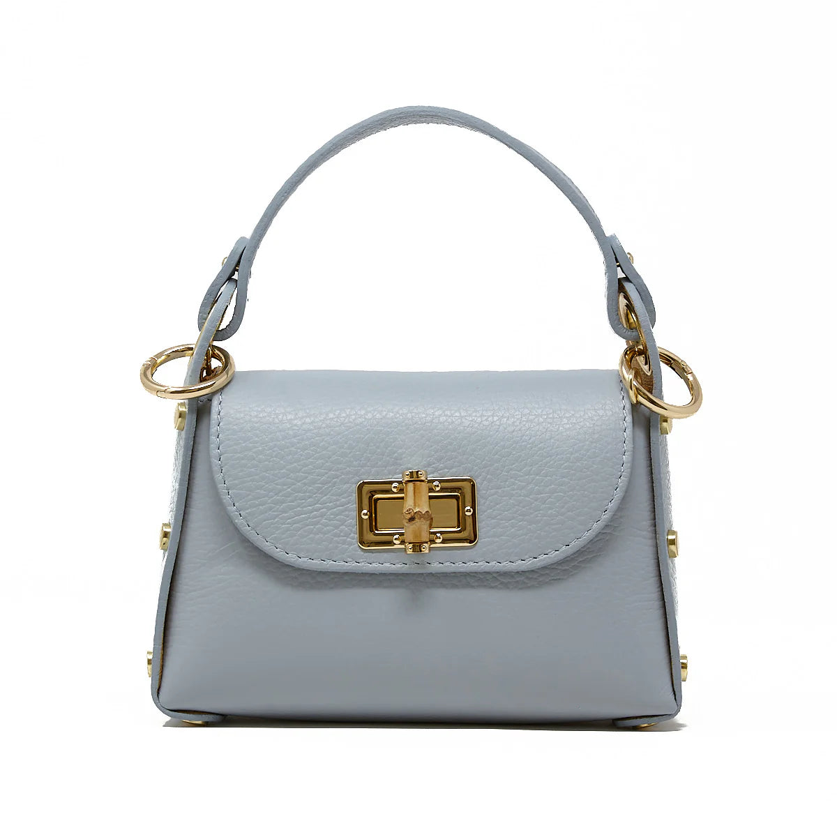 Leather Bag w Bamboo