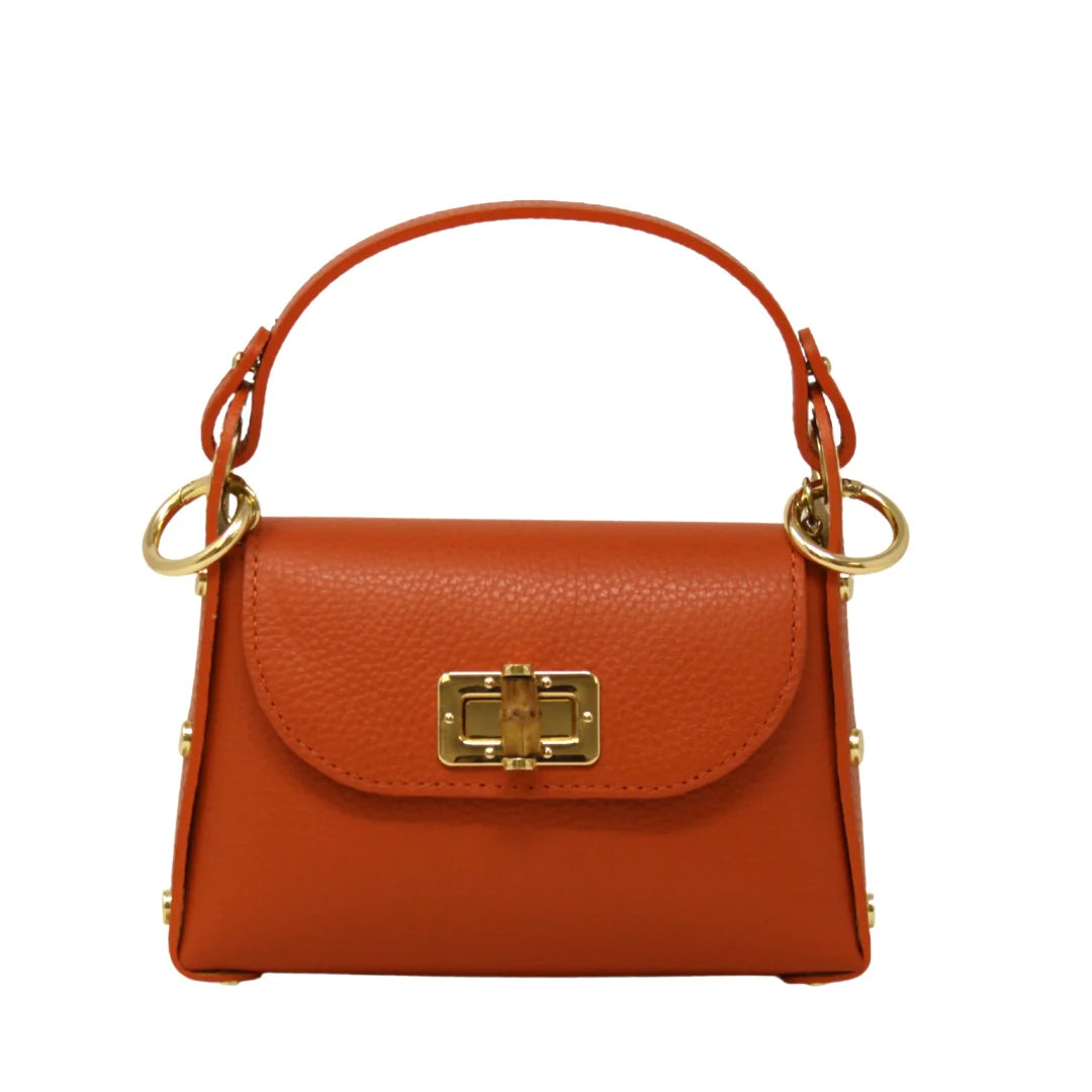 Leather Bag w Bamboo
