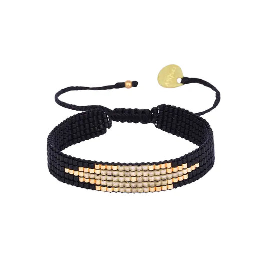Peeky Adjustable Beaded Bracelet