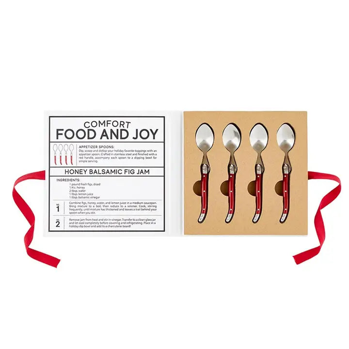 Red Charcuterie Spoons