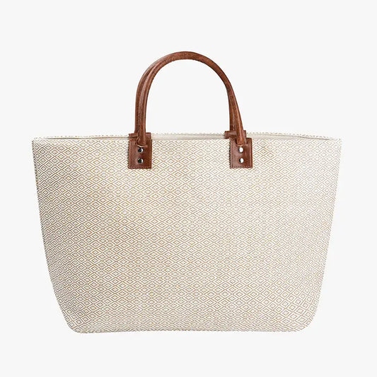 Hazel Large Straw Tote Bag