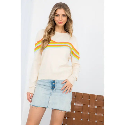 Stripe Knit Sweater