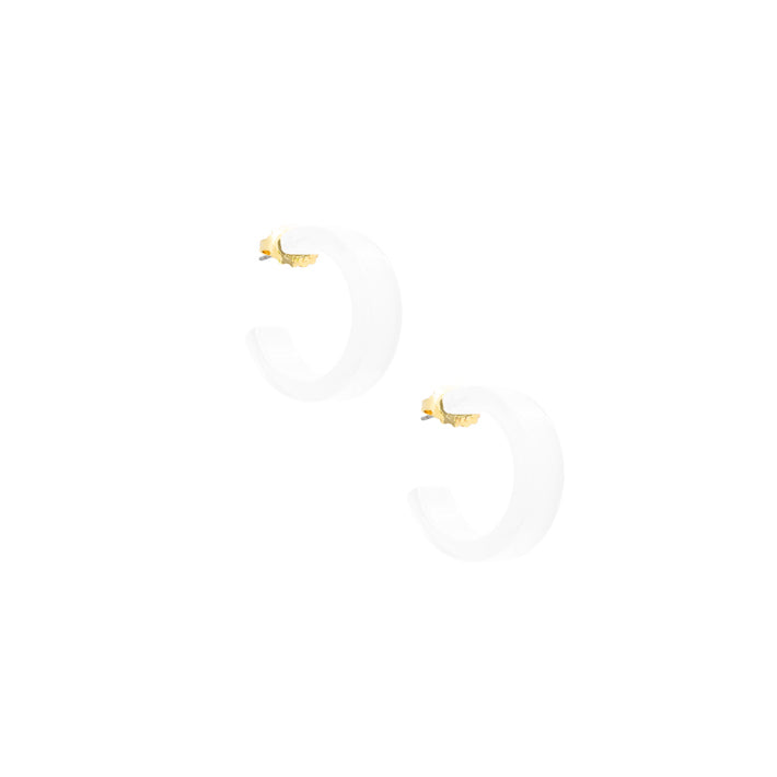 Small Resin Hoop Earring