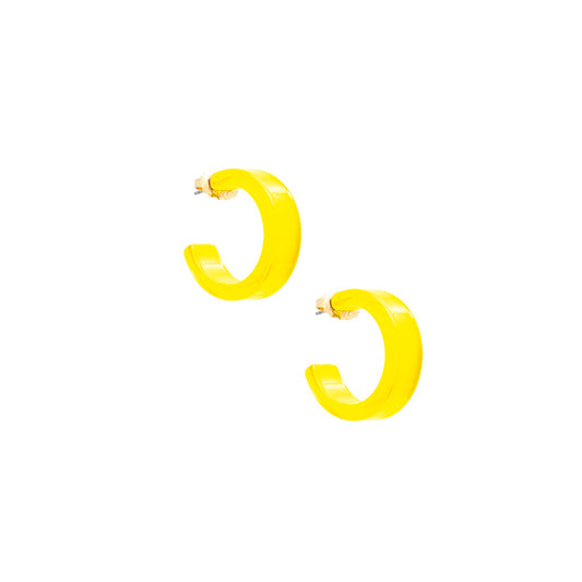 Small Resin Hoop Earring
